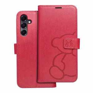 MEZZO Book ümbris jaoks SAMSUNG A16 5G teddy bear magenta