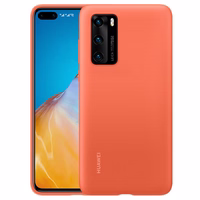 Originaal Ümbris jaoks Huawei P40 - Silikoon Protective Ümbris (51993725) oranž