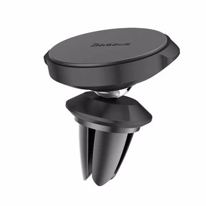 Universal car phone holder Baseus SUER-A01 for using on ventilation grille, magnetic fixing, black