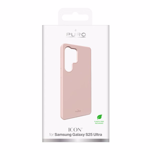 Puro Icon Silicone Ümbris jaoks Samsung Galaxy S25 Ultra - roosa