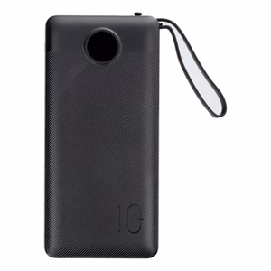 Akupank Veger W1116 must 10000mAh (PD / QC3.0) + integreeritud 3in1 kaabel