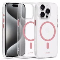Liavec Glossy Magsafe Clear Ümbris do Iphone 14 Pro roosa