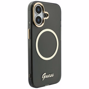 Guess IML Script Metal MagSafe Ümbris for iPhone 17 - must
