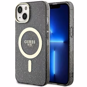 Guess GUHMP14MHCMCGK iPhone 14 Plus 6.7" must/must hardcase Glitter kuldne MagSafe