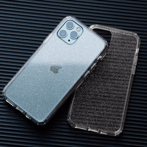 Чехол Crystal Glitter для iPhone 15 Pro Max серебряный