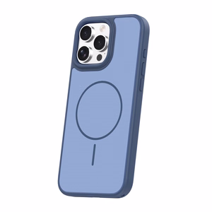 Frame Thin Mag ümbris for iPhone 16 Pro Max 6,9" tumesinine