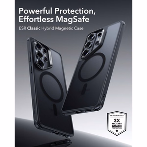 ESR Classic hübriid MagSafe ümbris Samsung Galaxy S26 Ultra jaoks - must
