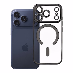 Electro Mag Cover ümbris mudelile iPhone 17 Pro / 18 Pro, MagSafe'iga ühilduv – must