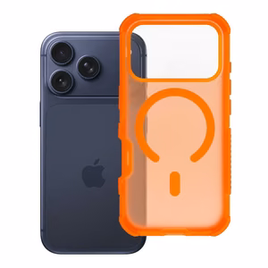 Case for iPhone 17 Pro / 18 Pro (low camera edge) Forcell F-Protect BumperX Premium compatible with MagSafe orange
