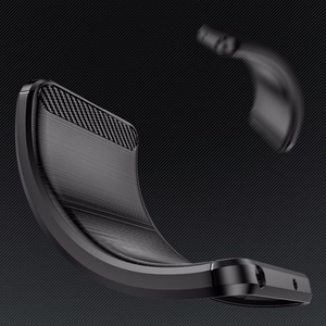 Carbon Ümbris jaoks iPhone 16 Plus Silicone Ümbris - Must