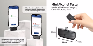 Mini alkoholi tester, USB Type-C
