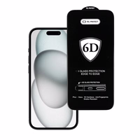 Tel Protect Full Glue 6D Karastatud klaas jaoks IPHONE 15 PLUS must