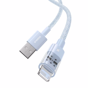 Baseus Gem USB-A kuni Lightning 2.4A kiirlaadimiskaabel 1 m, sinine