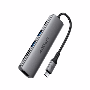 Acefast J18 USB jaotur USB-C 6-in-1 HDMI 4K 60Hz PD90W dokkimisjaam - hall