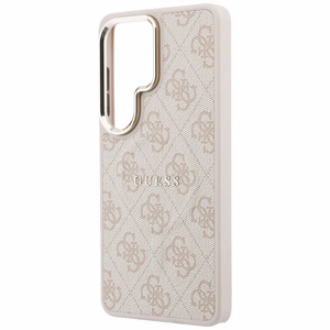 Guess ümbris 4G Embossed Ring MagSafe for Samsung Galaxy S26 Ultra roosa