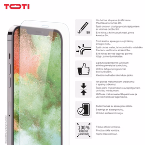 Закаленное стекло 2D защита экрана полное покрытие для iPhone 16 Pro, прозрачный