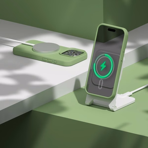 Etteri Silicone Mag ümbris iPhone 15 Pro 6,1" heleroheline