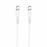Kaabel USB C to USB C Forcell F-Energy QC4.0 PD 5A 100W Silikoon 1 m C347 valge
