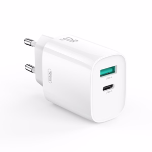 XO wall laadija CE29 PD 20W 1x USB-C 1x USB valge