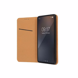 Nahast klappümbris Samsung A27 Smart Pro Book, pruun