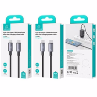 USAMS Kaabel USB-C na USB-C 60W 1,2m Fast Charging terasest SJ661USB01 (US-SJ661)