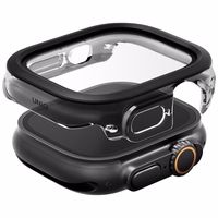 Uniq Voute Karastatud klaas Ümbris jaoks Apple Watch Ultra 49mm - Must