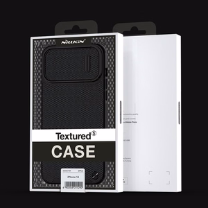 Nillkin Textured S ümbris iPhone 14-le, soomustatud kate koos kaamerakattega, roheline