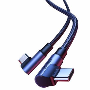 Ugreen US335 70696 nurgaga USB-C - USB-C PD QC FCP 100W 5A 480Mb/s 1m kaabel - must
