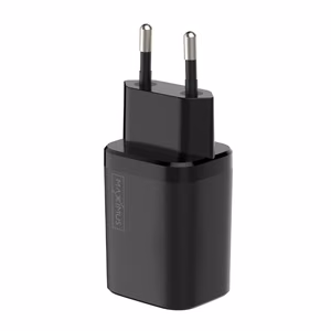 WALL CHARGER MX CARBON 30W PD+QC USB-A+C BLACK