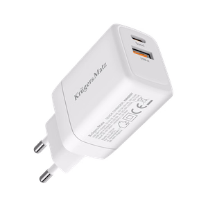 Kruger&Matz 45 W GaN võrgulaadija Power Delivery ja Quick Charge'iga