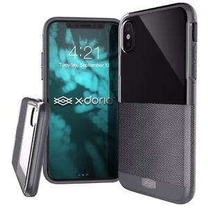 X-Doria Dash Ballistic Nylon ümbris seadmele iPhone X, hall ja must