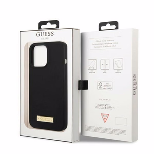 Guess GUHMP13XSPLK iPhone 13 Pro Max 6.7" must/must hard ümbris Silicone Logo Plate MagSafe