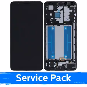 LCD ekraan ühilduv Samsung A013 A01 Core (2020) must raamiga (Service Pack)
