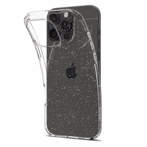 Spigen Liquid Crystal iPhone 16 Pro Ümbris - Clear Glitter