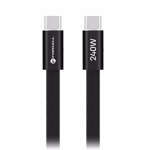 Kaabel USB C USB C Forcell F-Energy QC4.0 PD 5A 240W Cafule Flat 1,2 m CCFN23 must