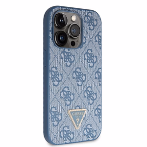 Guess GUHCP15LP4TDSCPB iPhone 15 Pro 6.1" sinine/sinine hardcase Crossbody 4G Metal Logo