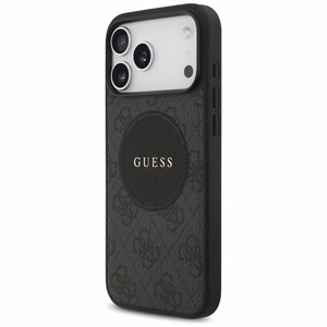 Guess 4G Circle Classic Logo MagSafe ümbris jaoks iPhone 17 Pro Max - must
