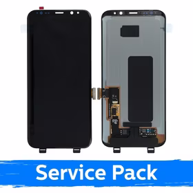 LCD Ekraan Ühildub Samsung G955 S8 Plus Must (Service Pack) (NF version)