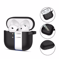 Tech-Protect Silicone Hook Ümbris jaoks AirPods 4 - must