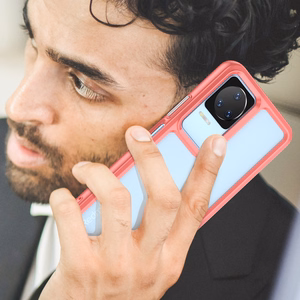 Outer Space Case Xiaomi Poco F4 5G kate paindliku raamiga punane