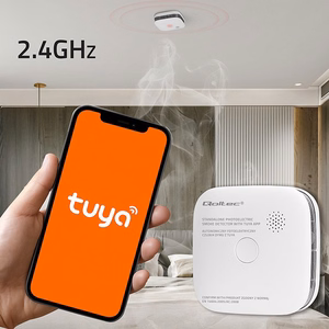 Qoltec 52579 Juhtmevaba suitsuandur akuga | Tuya | Wi-fi | anduri tööiga 10 aastat | alarm 85dB | LED