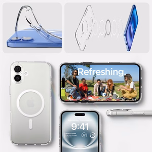 SPIGEN ümbris LIQUID CRYSTAL MAG compatible with MagSafe do IPHONE 16 clear