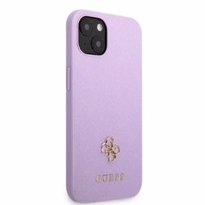 Guess GUHCP13SPS4MU iPhone 13 mini 5.4" lilla/lilla hardcase Saffiano 4G Small Metal Logo