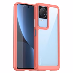 Outer Space Case Xiaomi Poco F4 5G kate paindliku raamiga punane