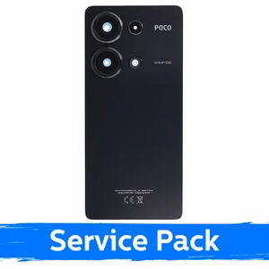 Tagakaas, ühilduv Xiaomi Poco M6 Pro 4G / must / (Service Pack)