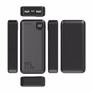 Forever akupank TB-300L PD QC 22,5W 20000 mAh must