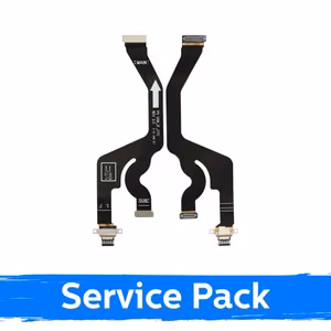 Charging Port Compatible With Samsung S937 S25 Edge with Flex / Silver (Service Pack)