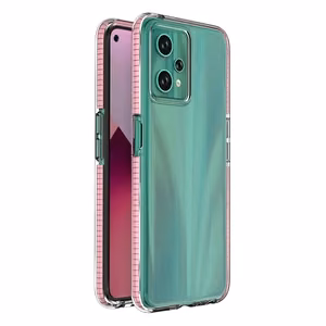 Kevadine ümbris Realme 9 Pro silikoonist kate koos raamiga heleroosa