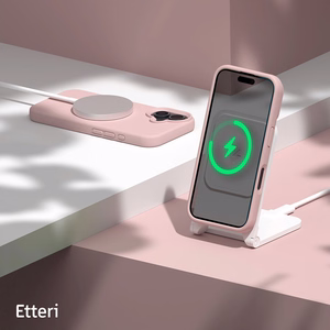 Etteri Silicone Mag case for iPhone 16 6,1" light pink