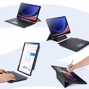 DUX DUCIS case DK foldable with Wireless Keyboard jaoks SAMSUNG Tab S10 Plus/S9 Plus/S9 FE Plus must